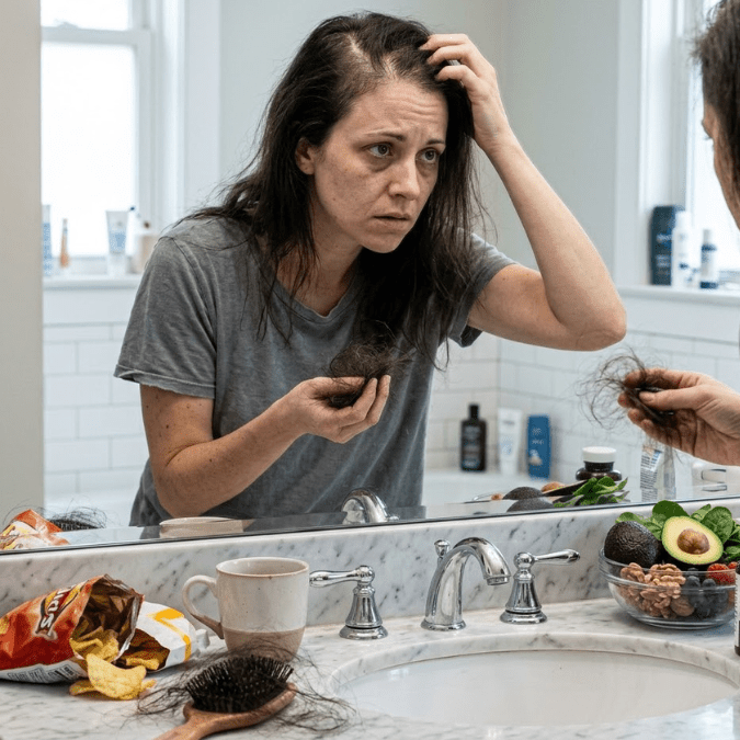 How Stress and Poor Nutrition Are Making You Lose Your Hair — And What to Do About It - Tasic Pure Oils