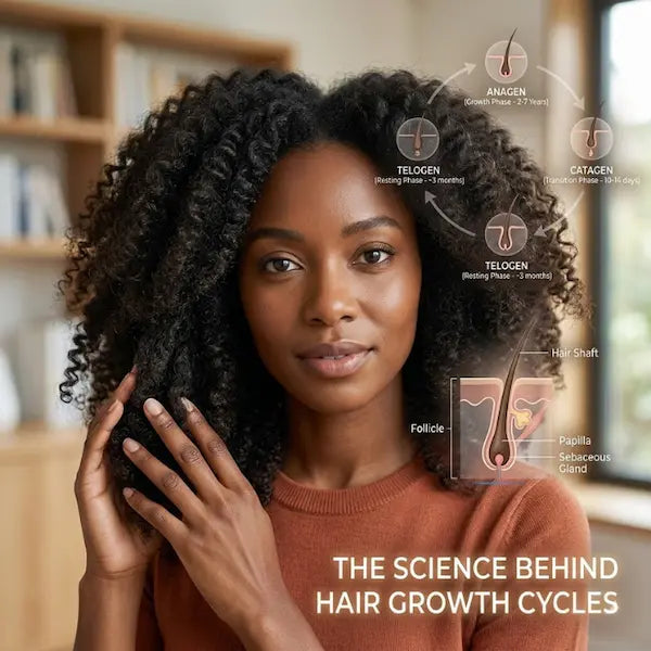 image of curly haired woman