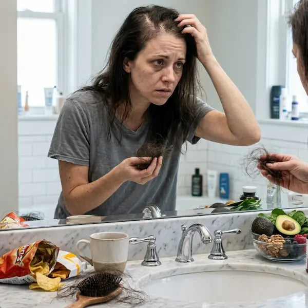 image of how stress affects hair health