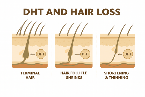 What Is DHT and Is It Making Your Hair Thinner? Everything You Need to ...