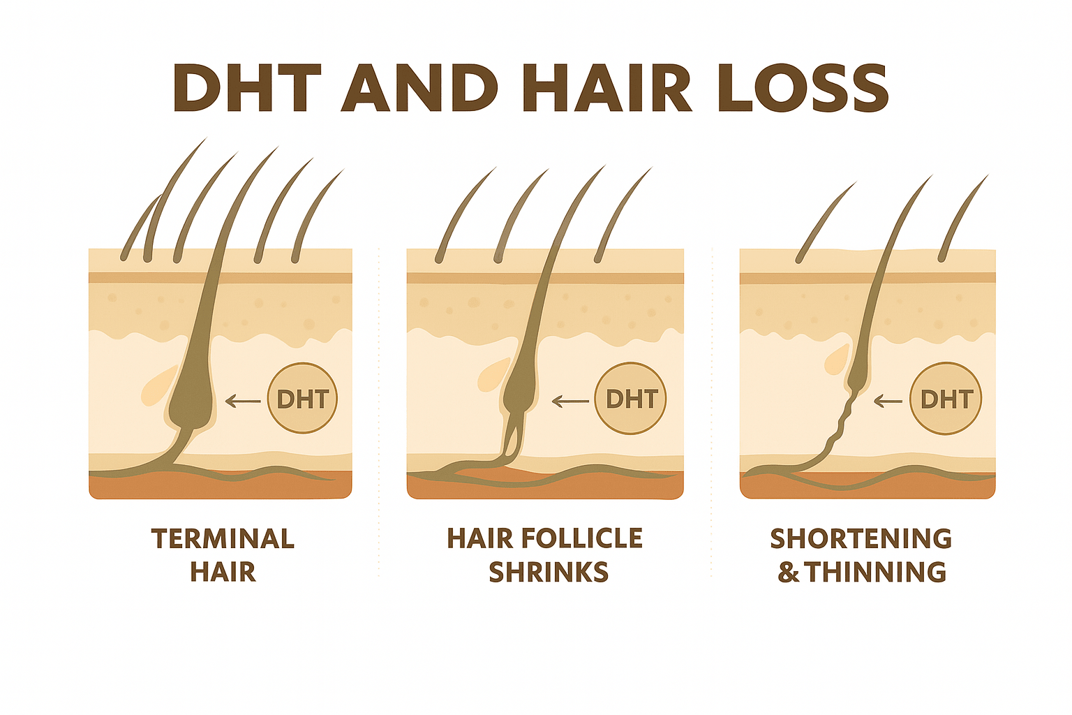 What Is DHT and Is It Making Your Hair Thinner? Everything You Need to Know - Tasic Pure Oils