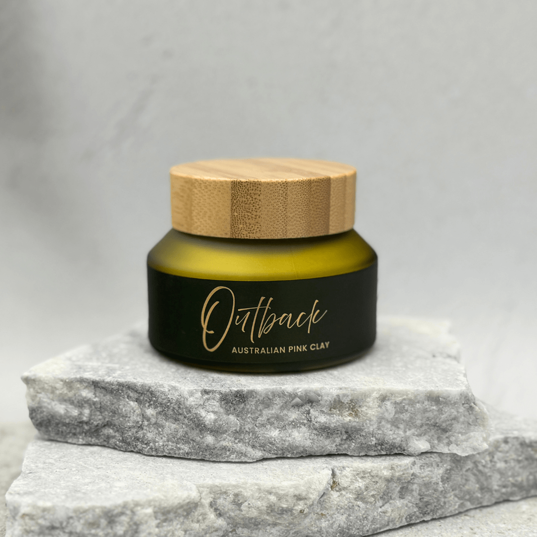 Outback Pink Clay Mask by Tasic Pure Oils - Australian pink clay powder with chamomile coconut milk and calendula
