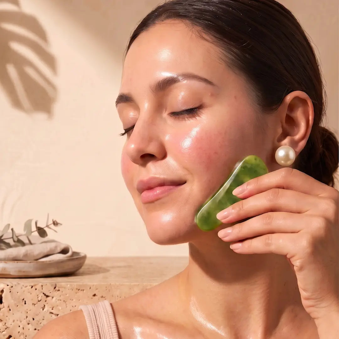 Tasic Pure Oils Exfoljenate skincare system displayed with rosehip and argan ingredients